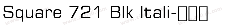 Square 721 Blk Itali字体转换
